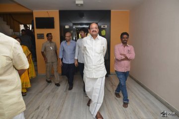 Venkaiah Naidu at Om Namo Venkatesaya Movie Special Show